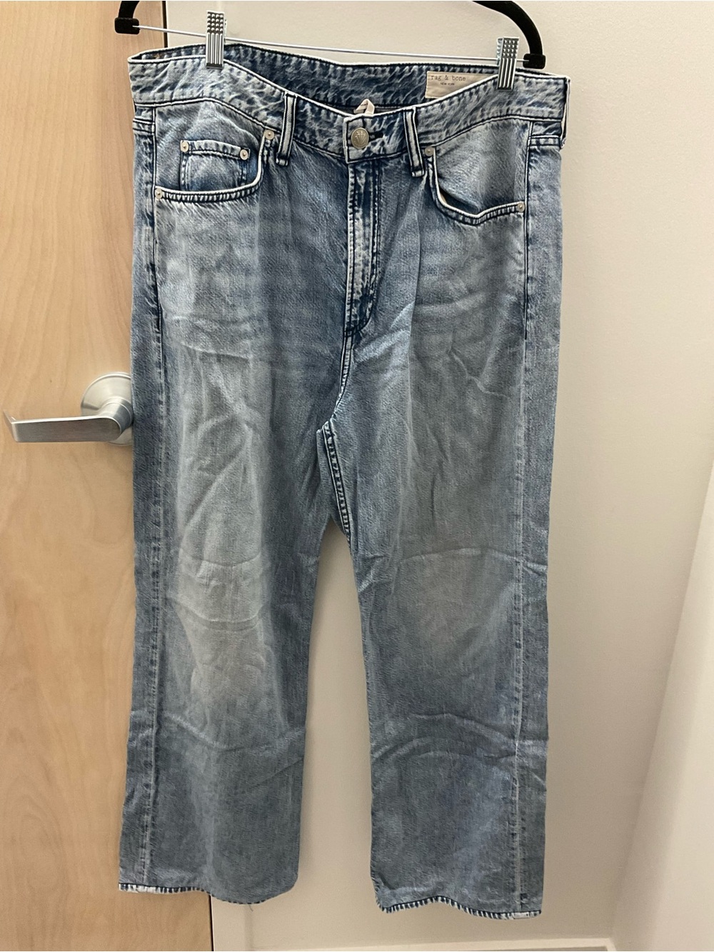 Rag & Bone Logan Mid-Rise Wide Leg Jeans